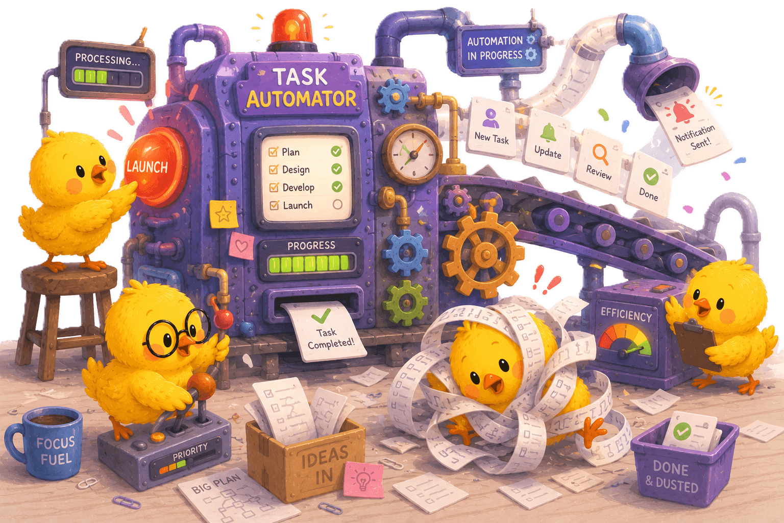 Busy Factory Chaos